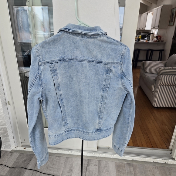 Free People Small Light Blue Denim Jacket - Picture 3 of 8